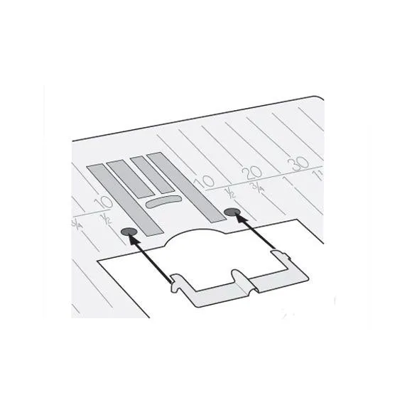 3 Groove Pin Tuck Foot w/ Raised Seam Plate, Viking  #412992845