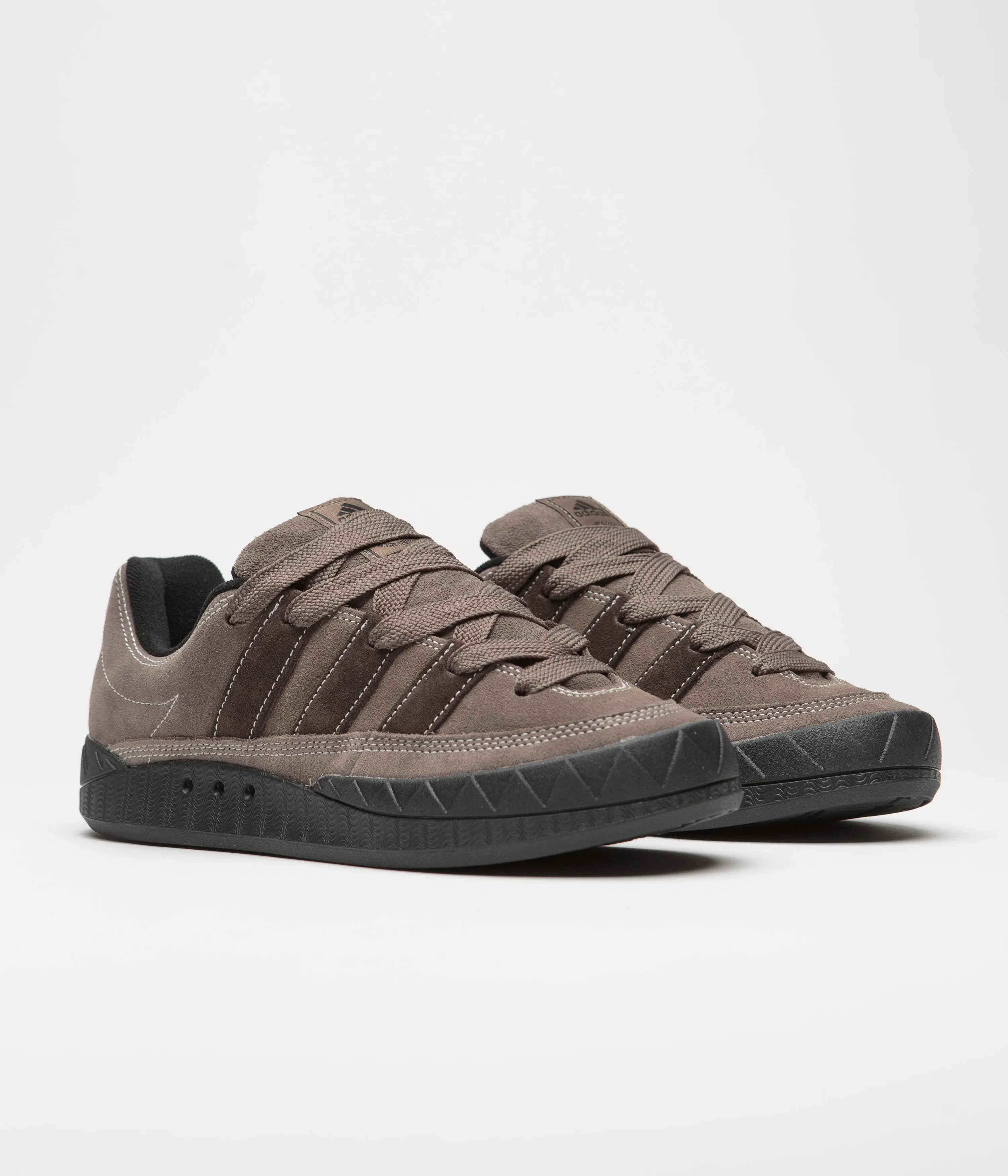 Adidas Adimatic Shoes - Earth Strata / Dark Brown / Crystal White