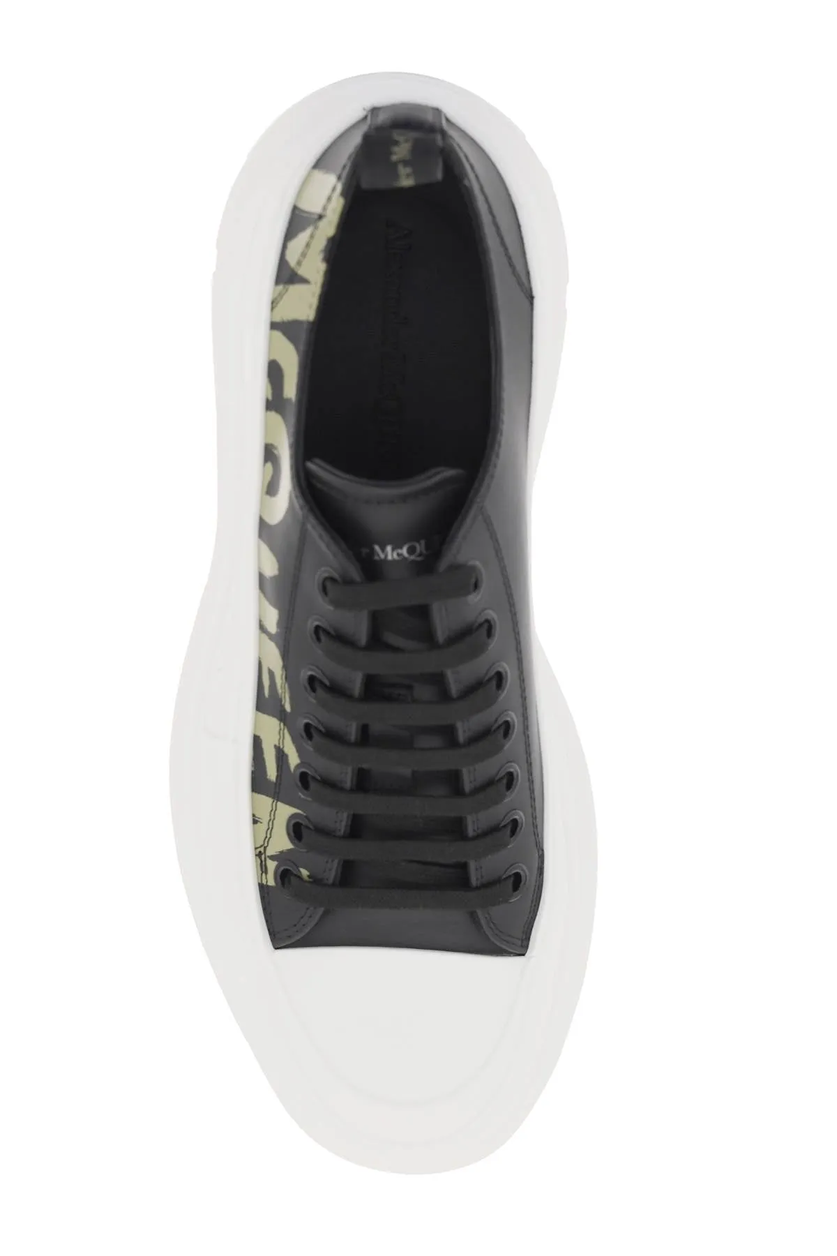 Alexander mcqueen tread slick sneakers with graffiti logo