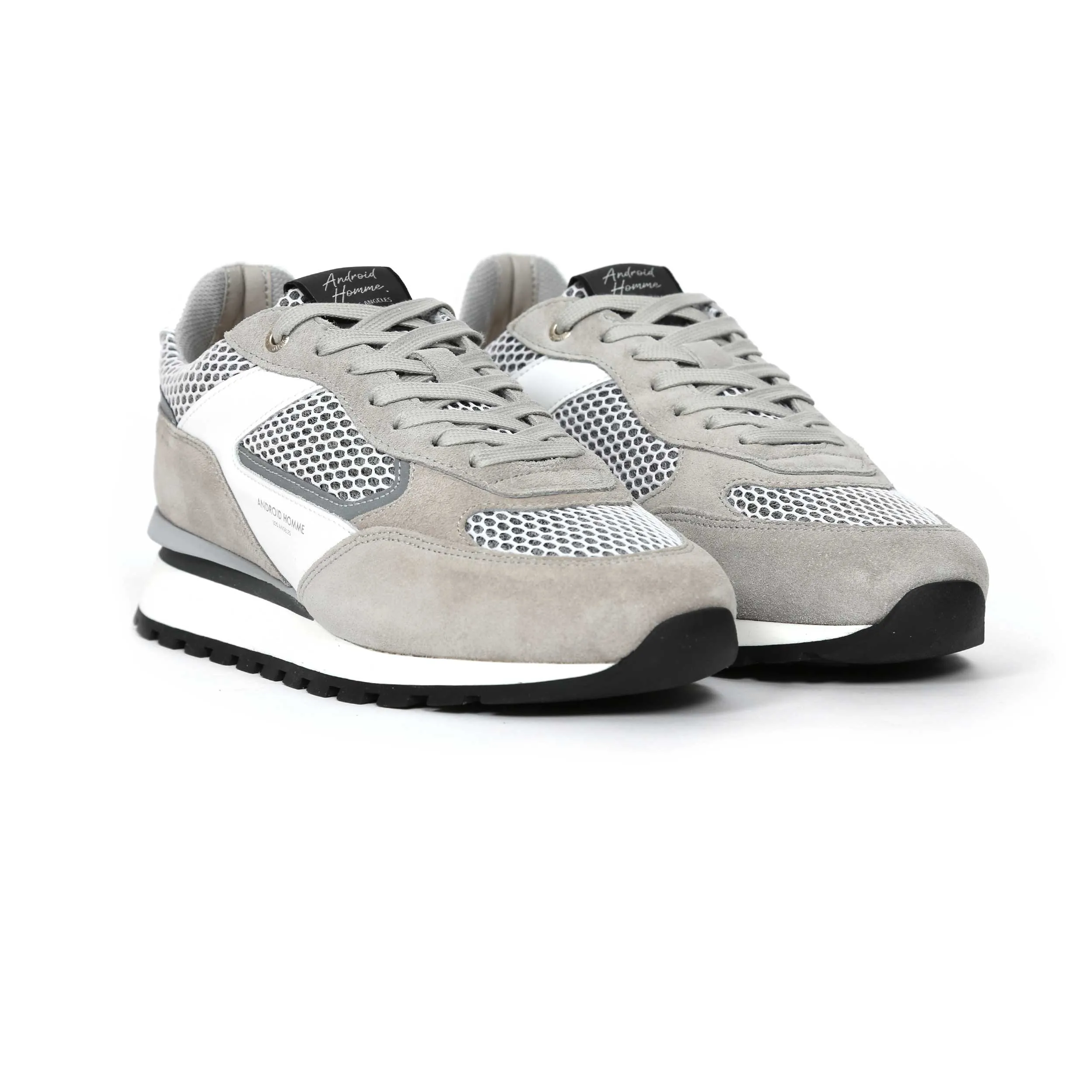 Android Homme Lechuza Racer Trainer in White Grey