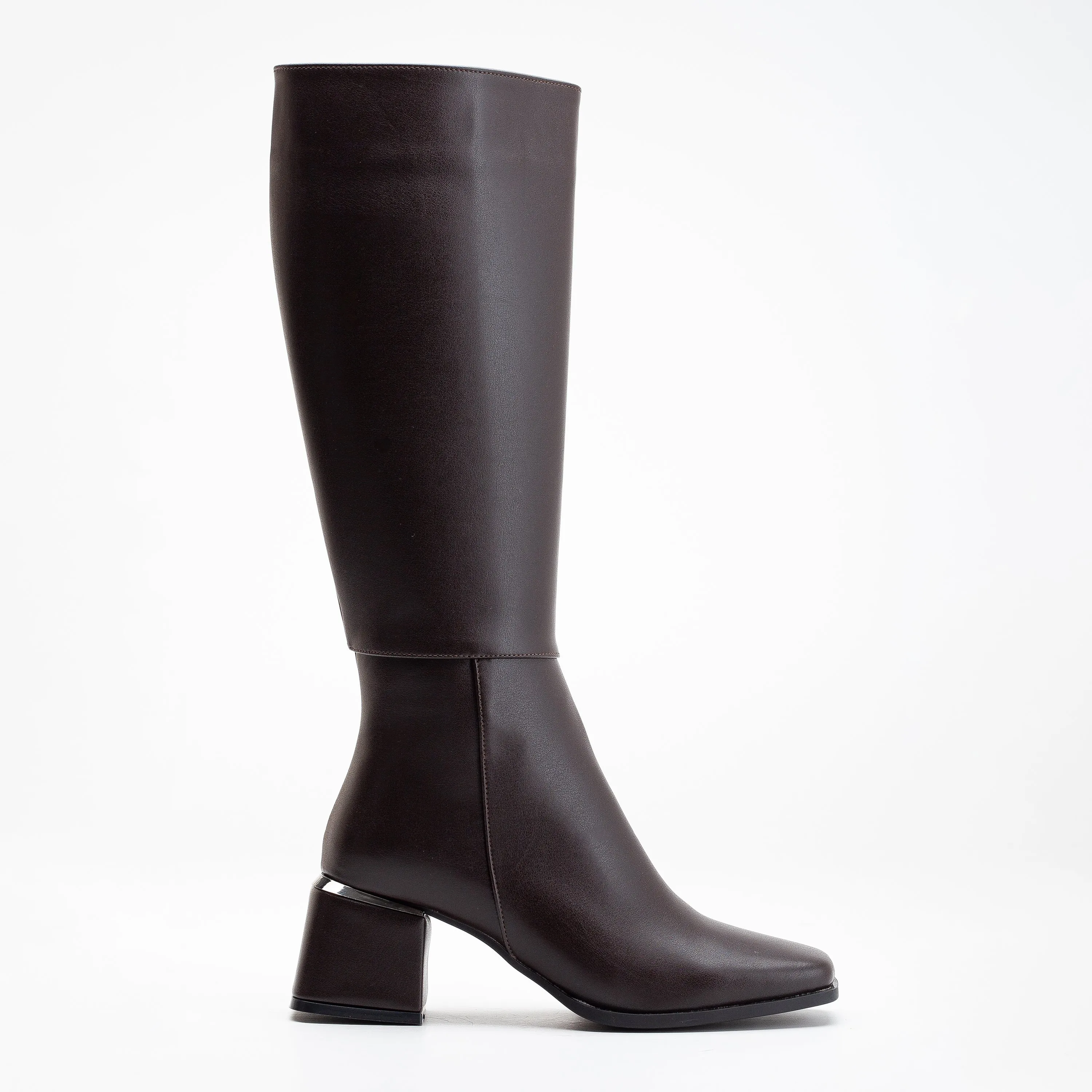 Anelise - Dark Brown Knee High Boots