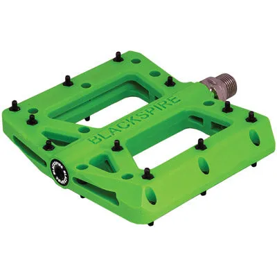 B-Spire Pedal,Nylotrax,Green Nylon,Cro-Mo Axle Nylotrax  Pedals