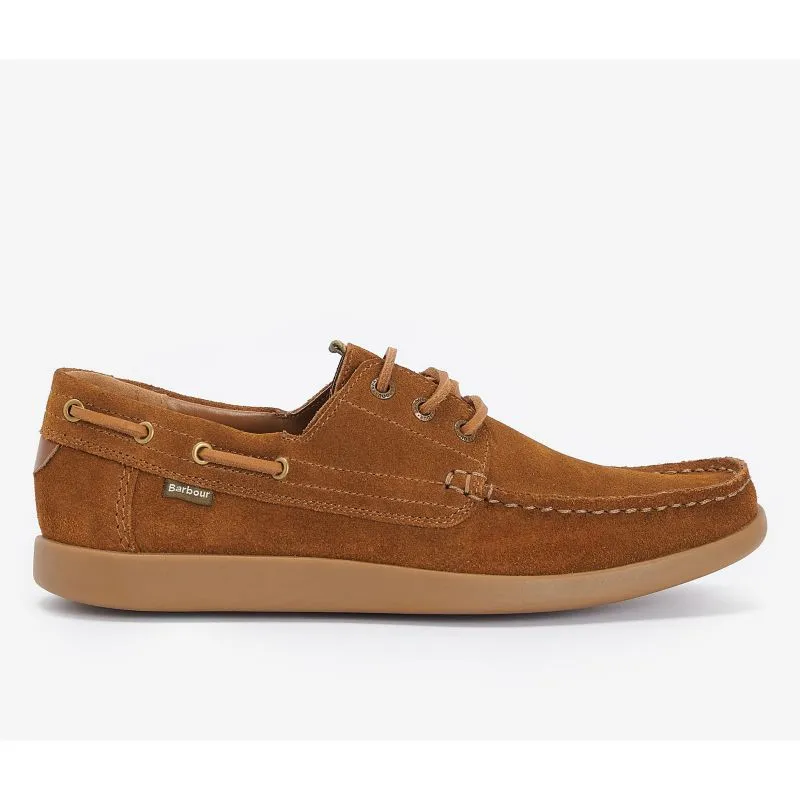 Barbour Armada Mens Deck Shoe - Cognac Suede