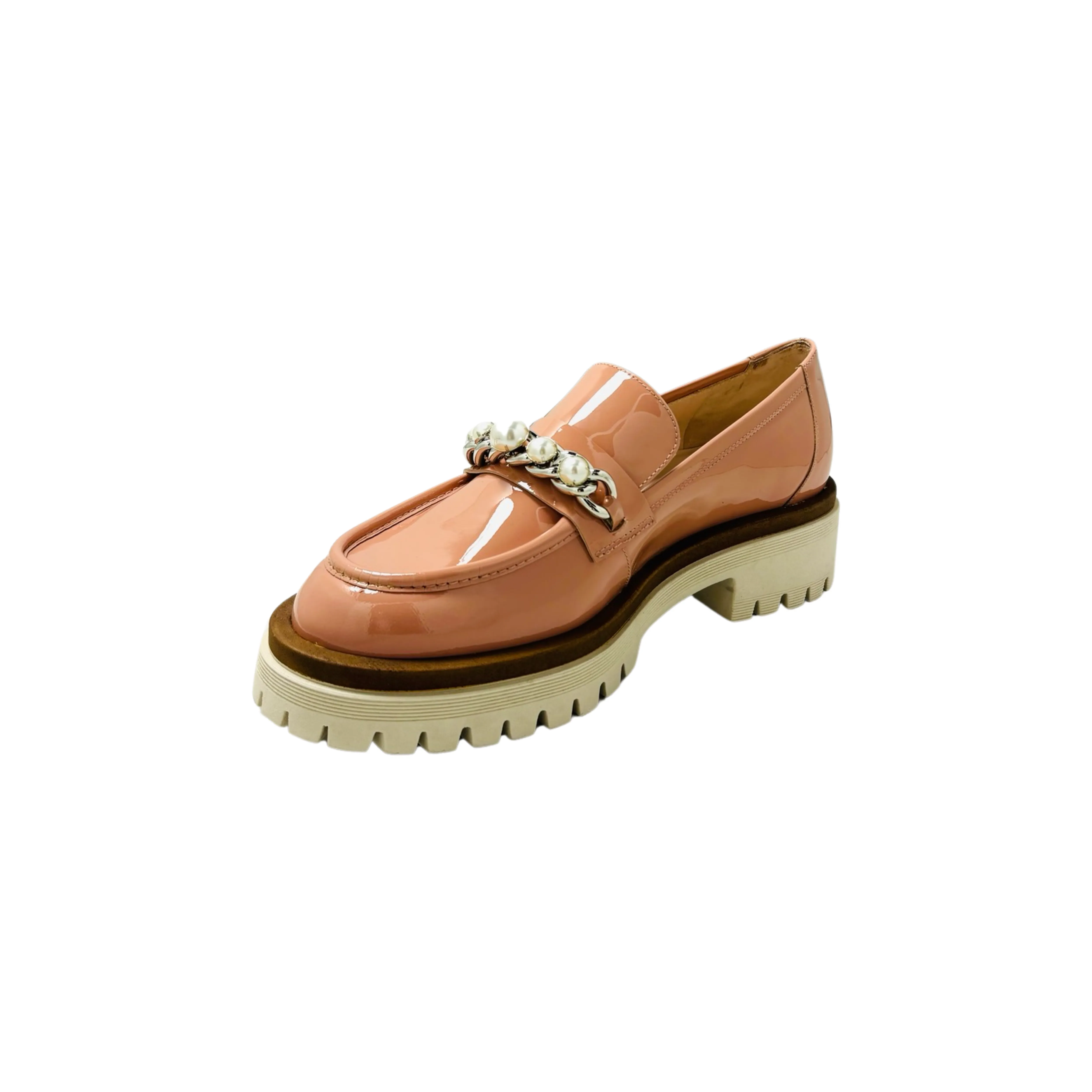 BER3360 Nude Patent Loafer