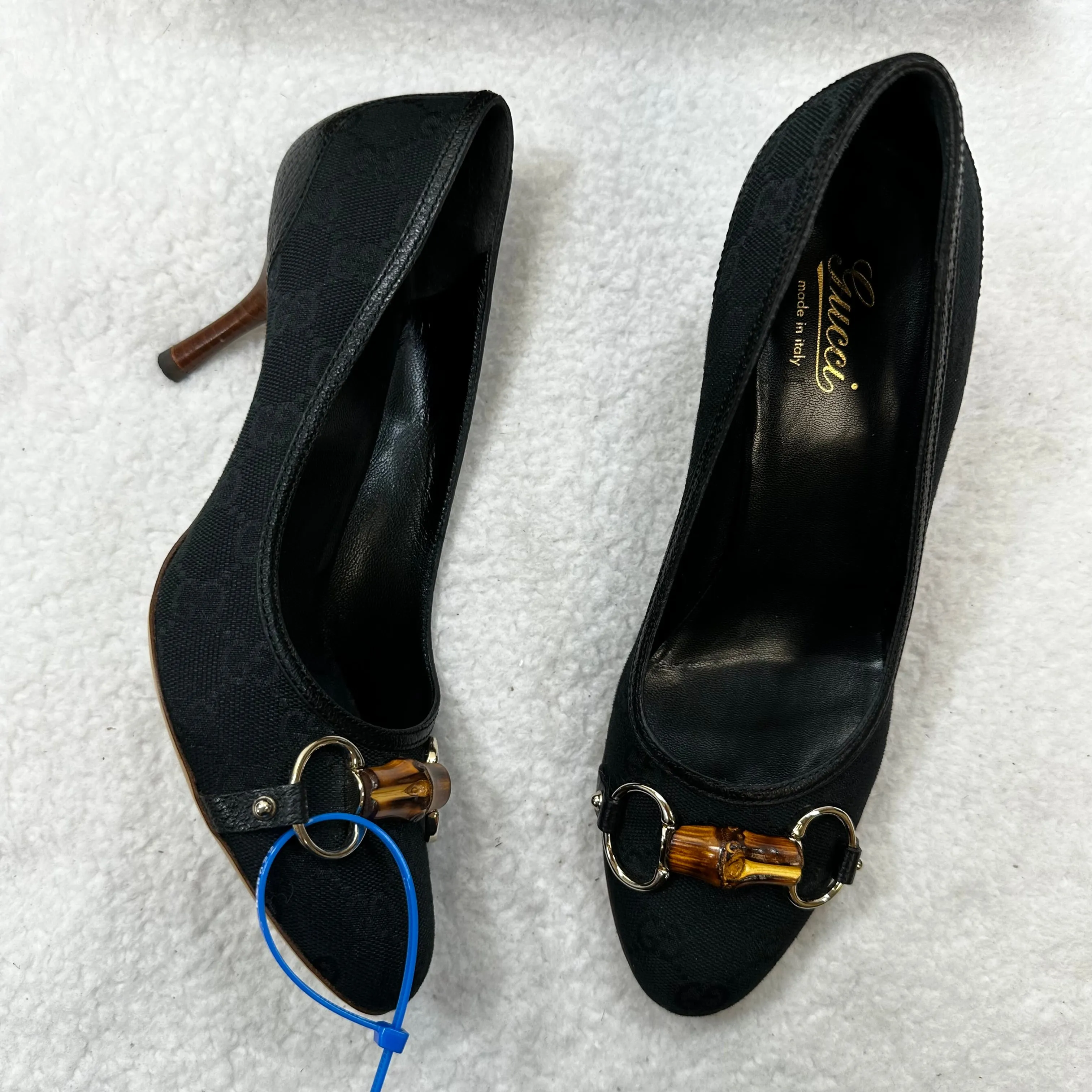 Black Shoes Designer Gucci, Size 8.5