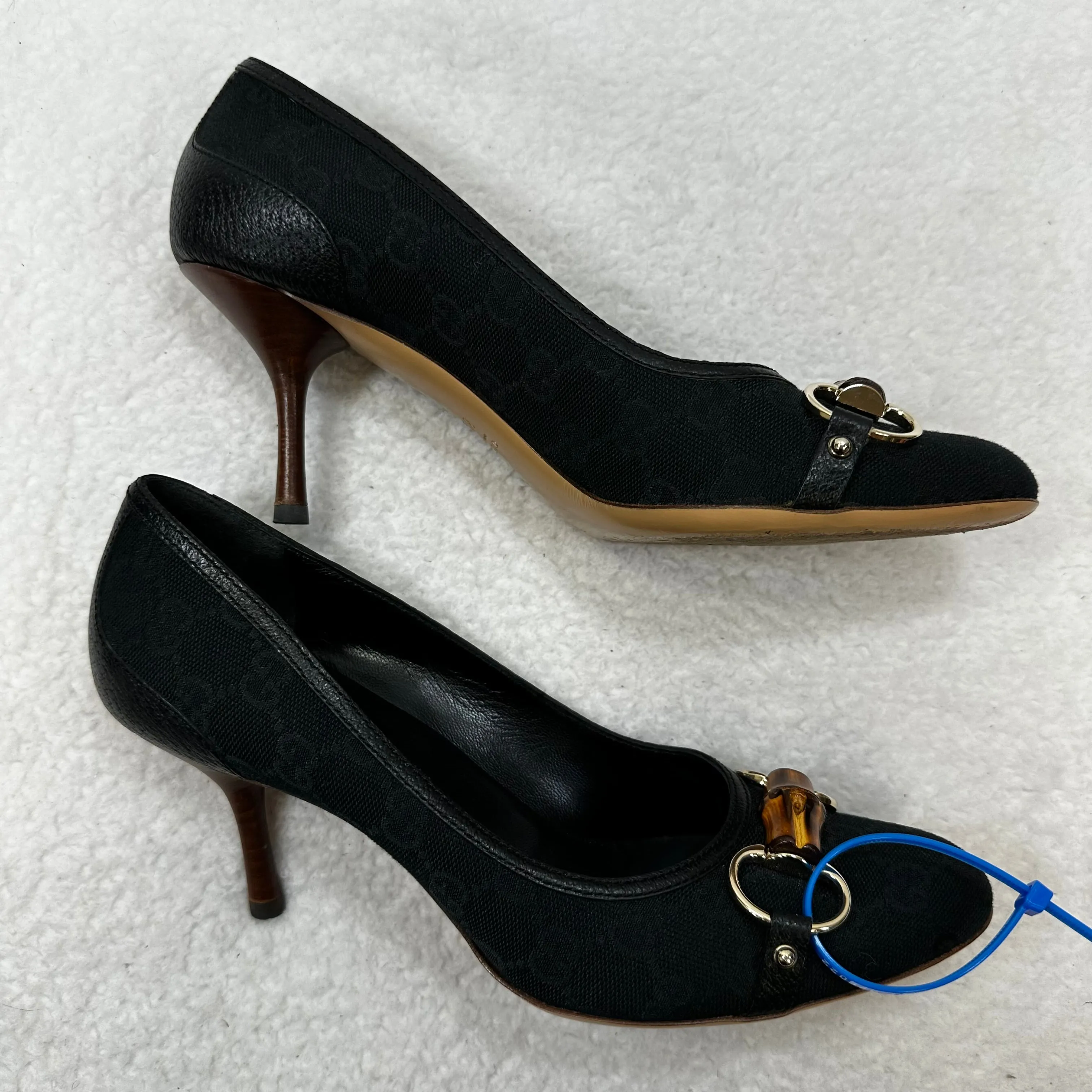 Black Shoes Designer Gucci, Size 8.5