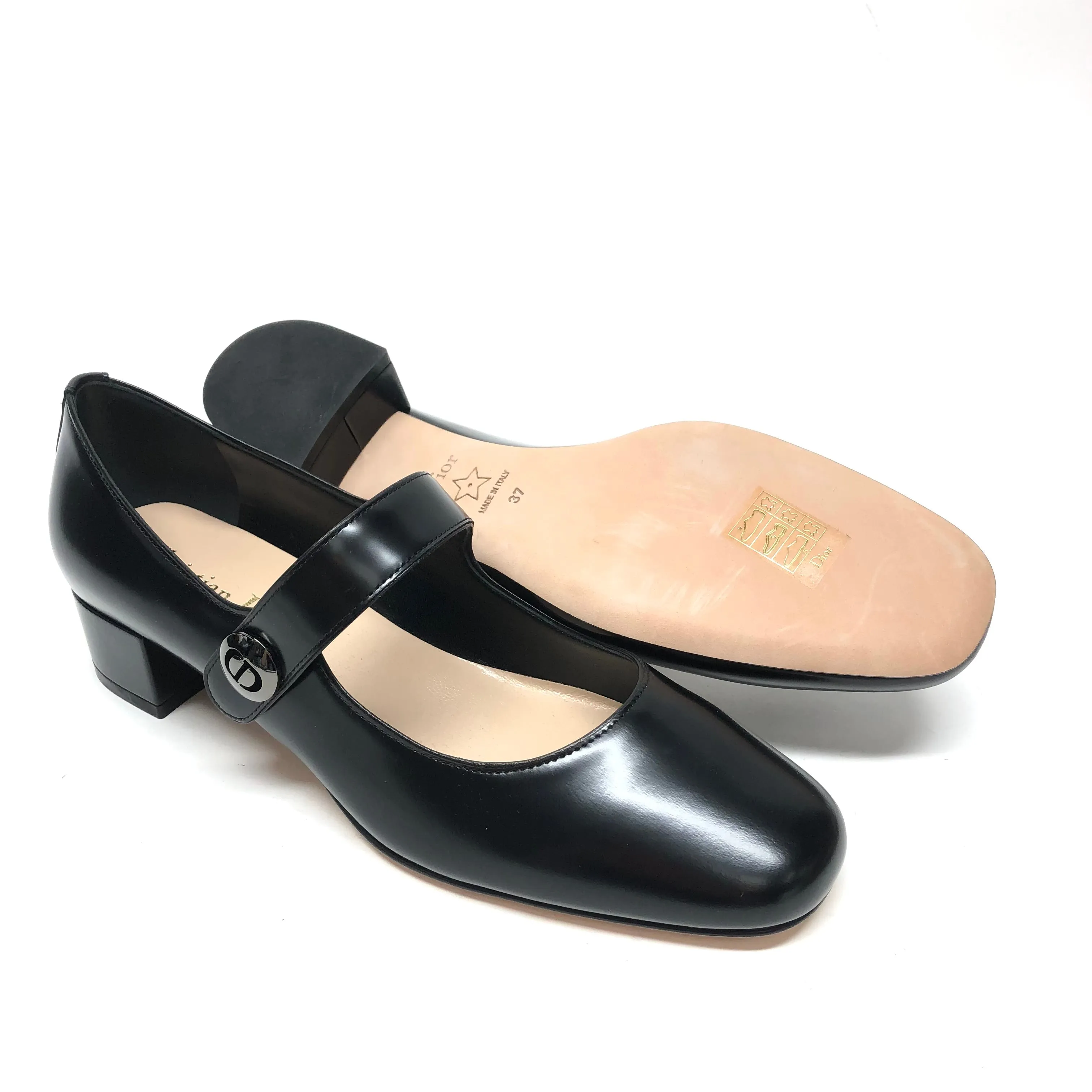 Black Shoes Luxury Designer Dior, Size 7