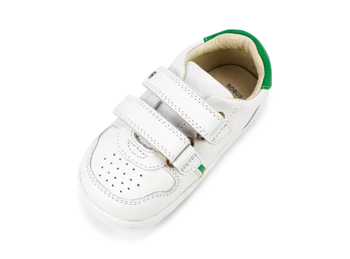 Bobux Step Up Riley Trainer - White   Emerald