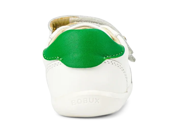 Bobux Step Up Riley Trainer - White   Emerald