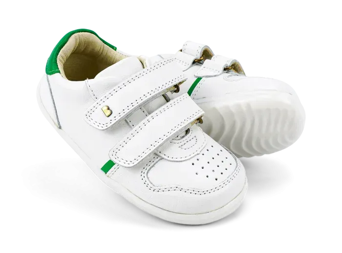 Bobux Step Up Riley Trainer - White   Emerald