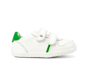 Bobux Step Up Riley Trainer - White   Emerald