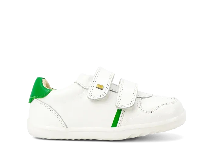 Bobux Step Up Riley Trainer - White   Emerald