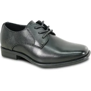 BRAVO Boy Dress Shoe KING-7KID Oxford Shoe BLACK