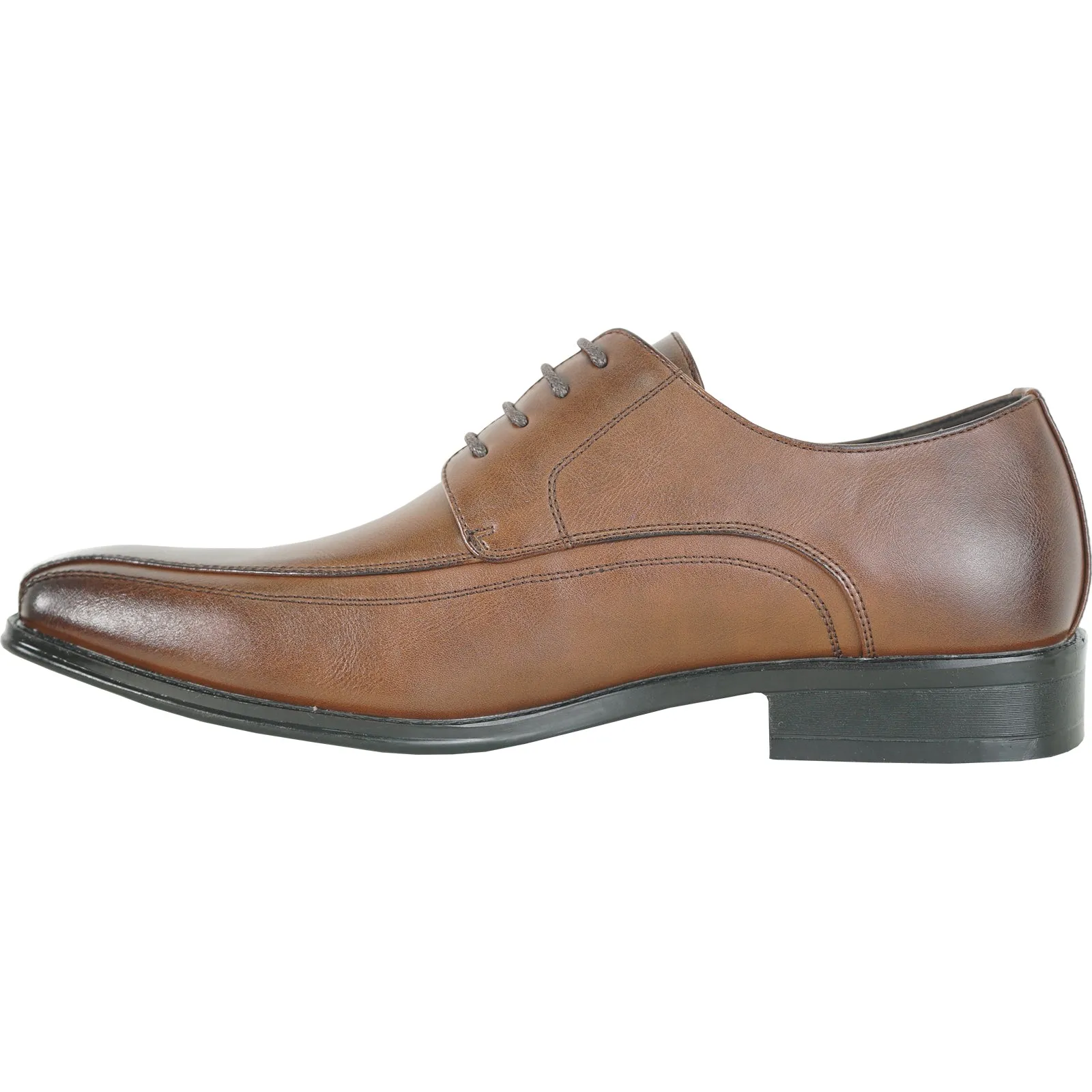 BRAVO Men Dress Shoe MILANO-3 Oxford Shoe Brown