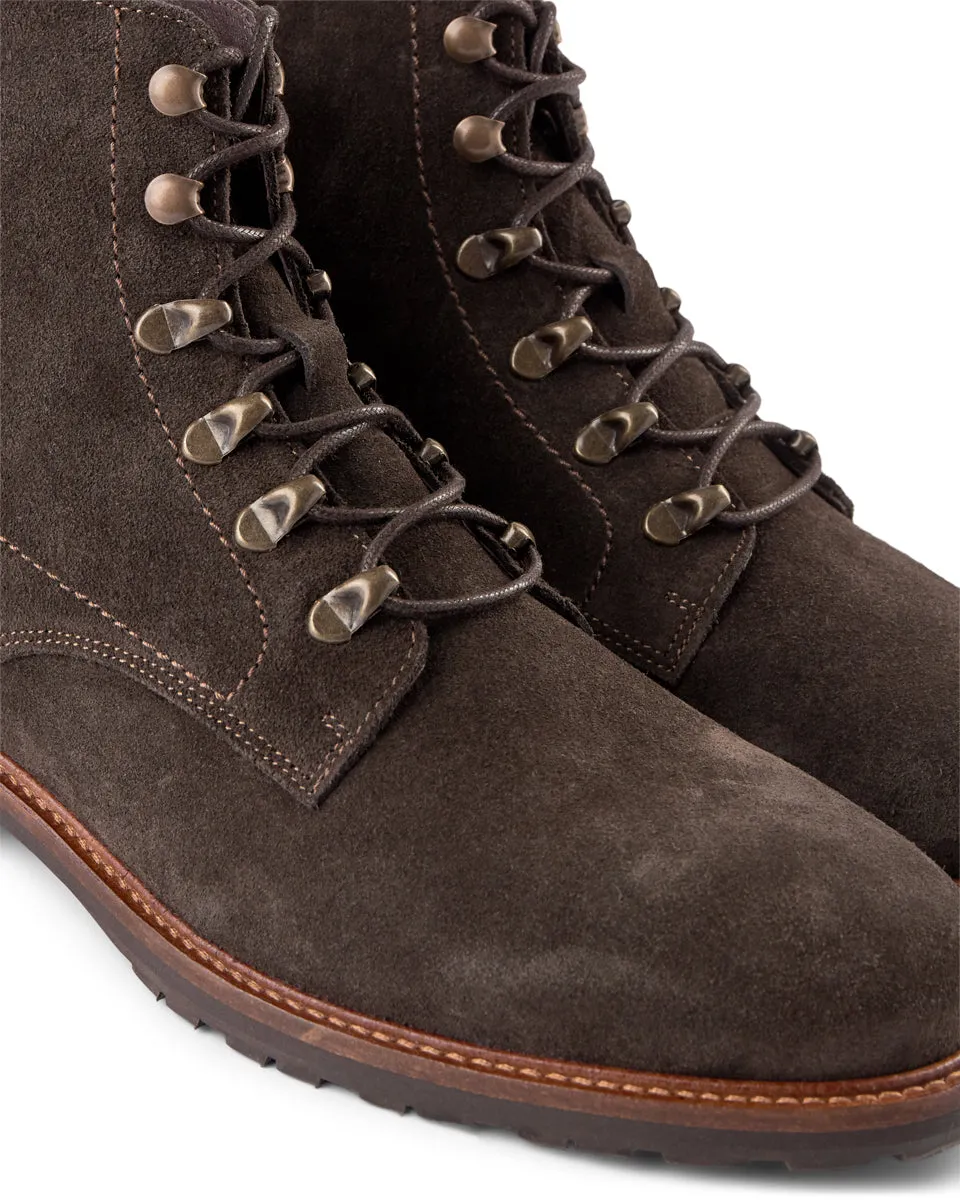 Brigade Suede Boot - BROWN