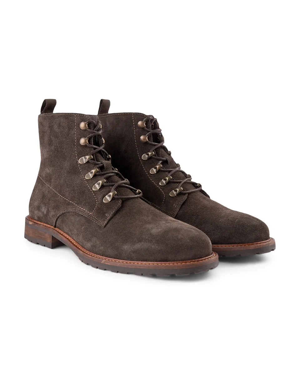 Brigade Suede Boot - BROWN