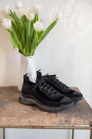 Chanel Velvet Trainers