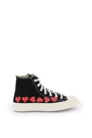 Comme des garcons play multi heart converse x comme des garçons play hi-top sneakers