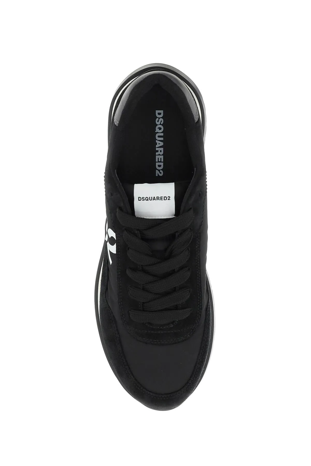 Dsquared2 nylon and suede running sneakers