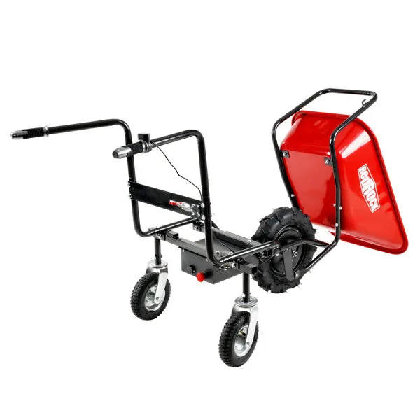 Electric Wheelbarrow with 24v Motor, 330 lb Capacity, Heavy-Duty Tires