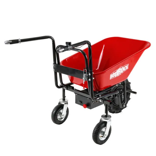 Electric Wheelbarrow with 24v Motor, 330 lb Capacity, Heavy-Duty Tires