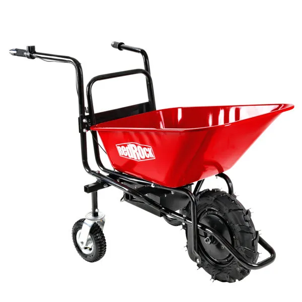 Electric Wheelbarrow with 24v Motor, 330 lb Capacity, Heavy-Duty Tires