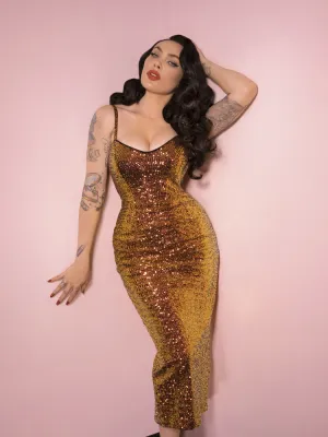 FINAL SALE - Glitz & Glamour Dress in Phoenix Sequins - Vixen by Micheline Pitt