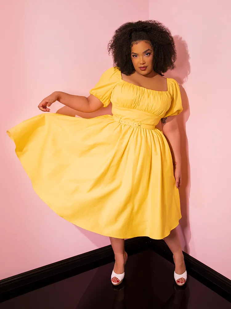 FINAL SALE - Lakeland Dress in Yellow - Vixen by Micheline Pitt