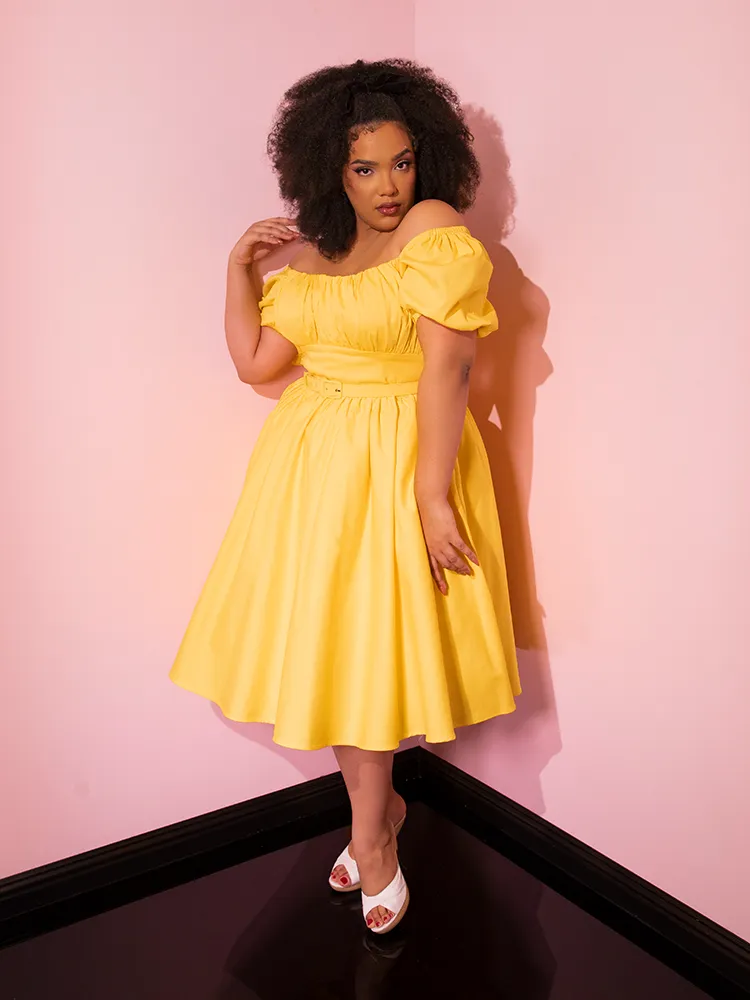 FINAL SALE - Lakeland Dress in Yellow - Vixen by Micheline Pitt