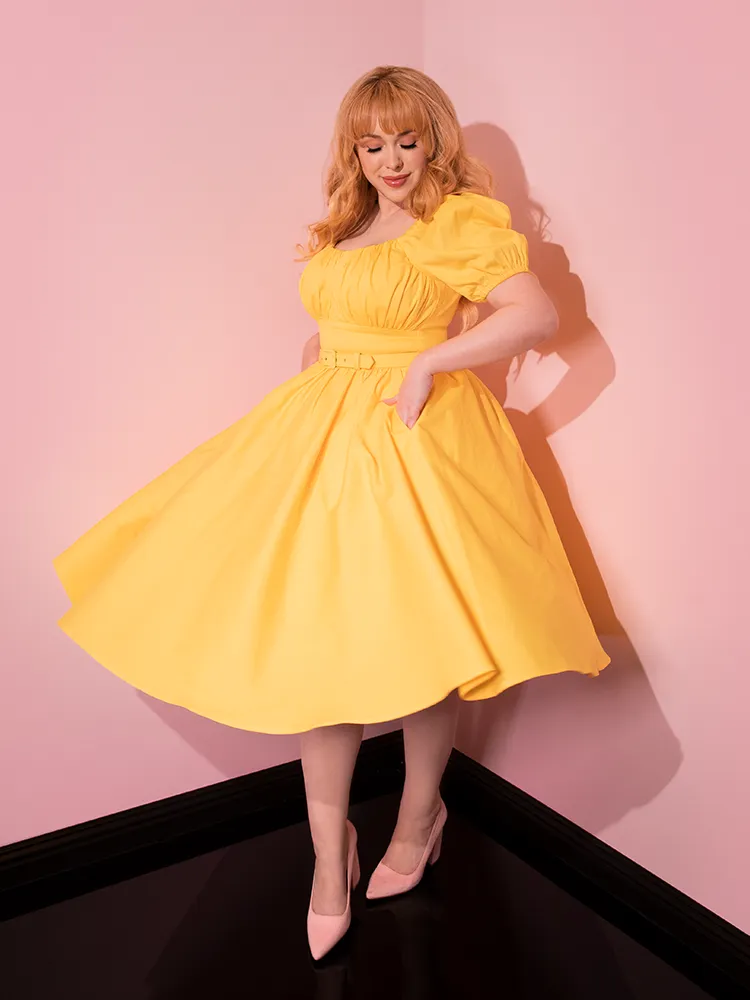 FINAL SALE - Lakeland Dress in Yellow - Vixen by Micheline Pitt