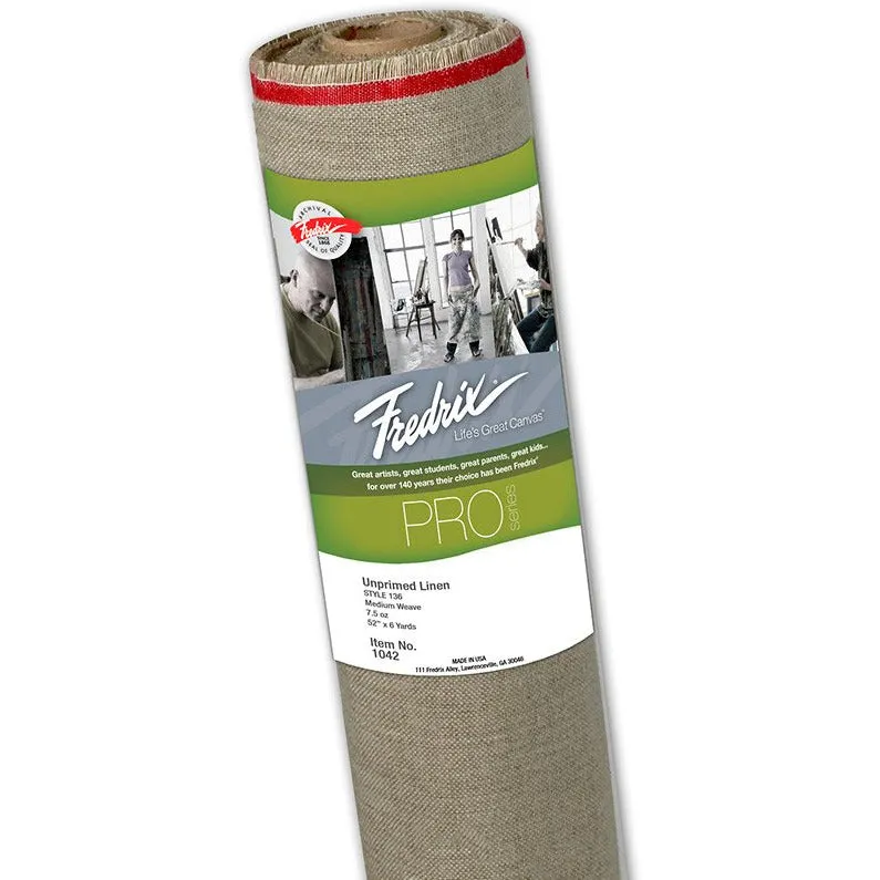 Fredrix Style 136 Unprimed Linen Canvas Roll