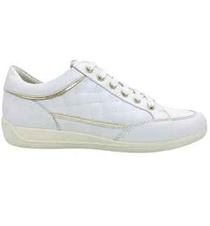 Geox Myria Ladies Quilted Side Sneaker