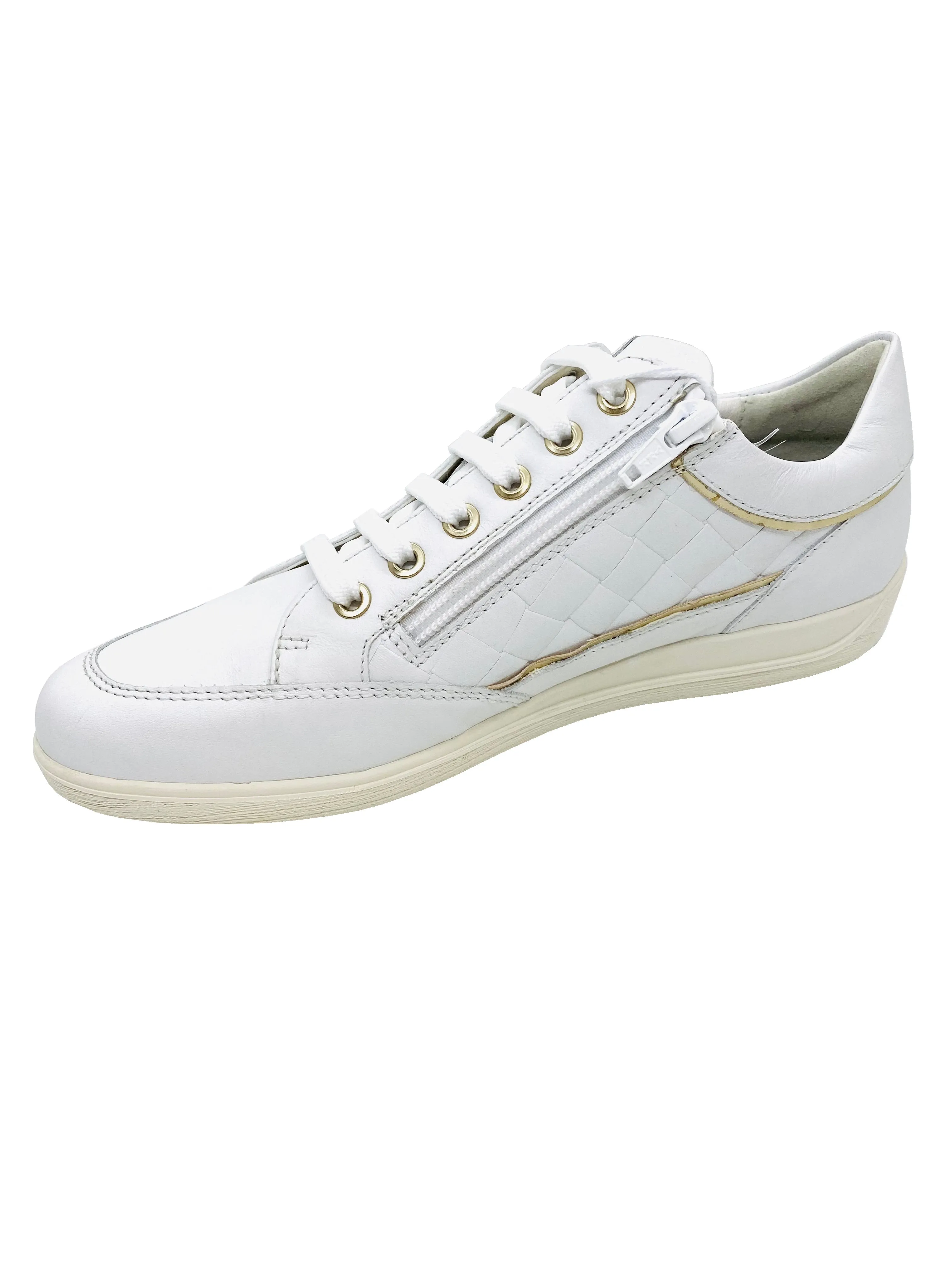 Geox Myria Ladies Quilted Side Sneaker