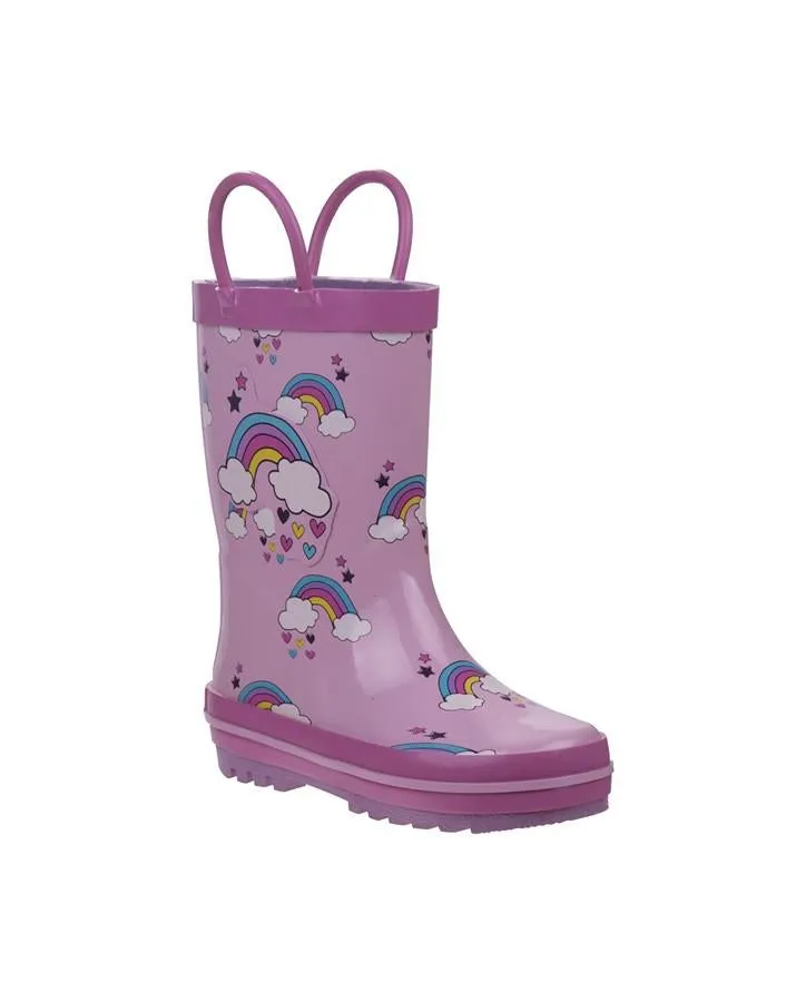 Girls Rainbows Rain Boot