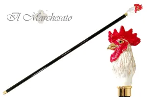 il Marchesato Luxury Rooster Walking Cane