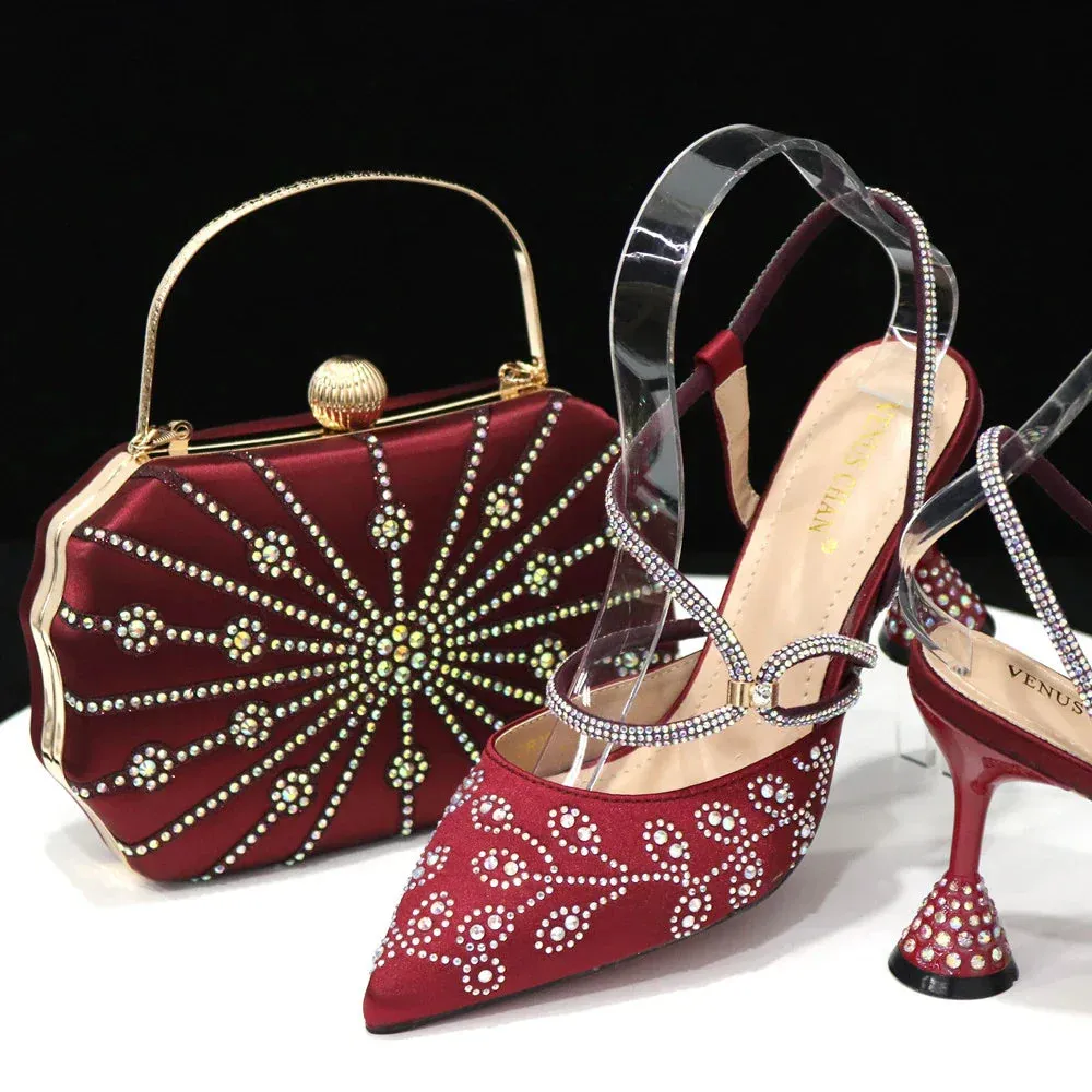 Latest Italian Designer Shoes and Bags Matching Set