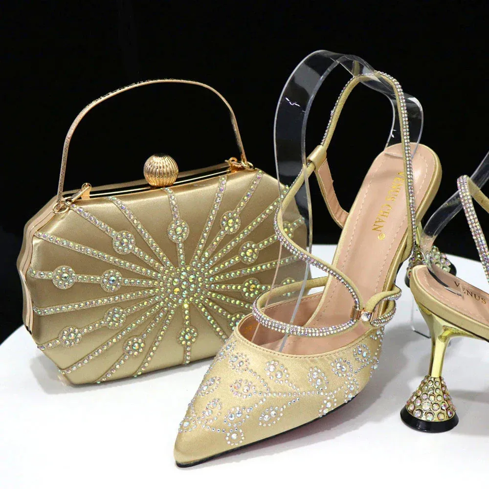 Latest Italian Designer Shoes and Bags Matching Set