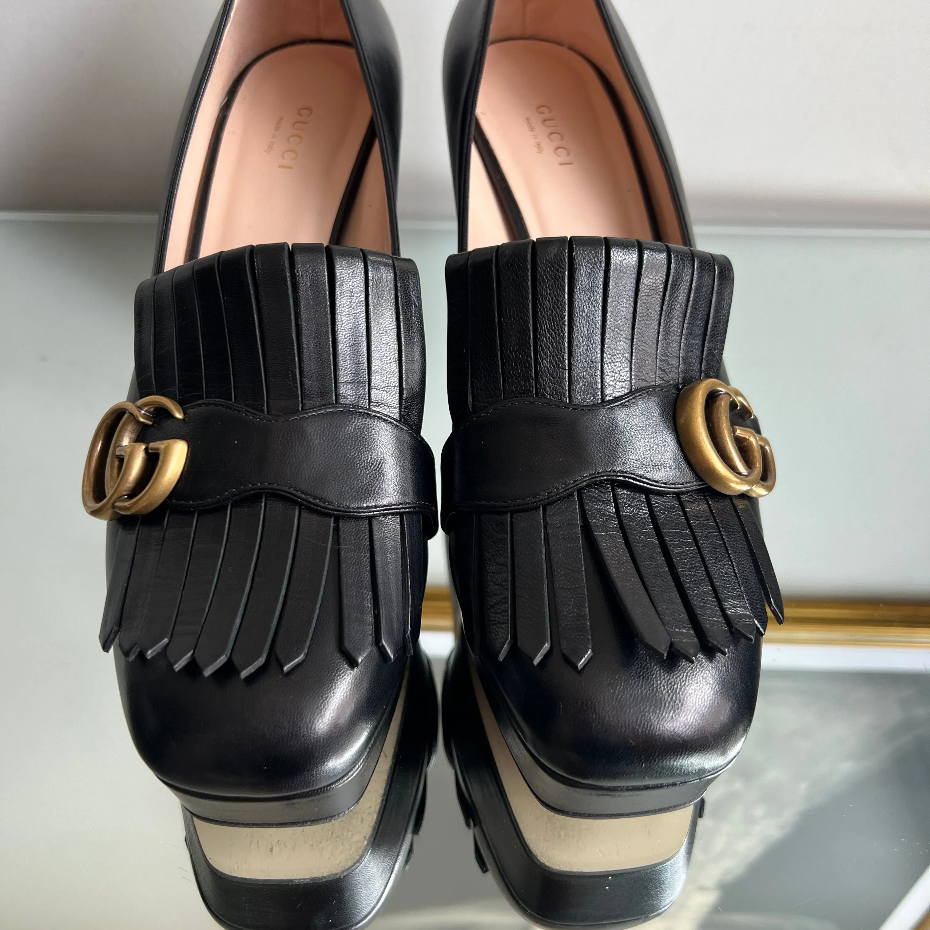 Loafer Gucci Preto com Franjas