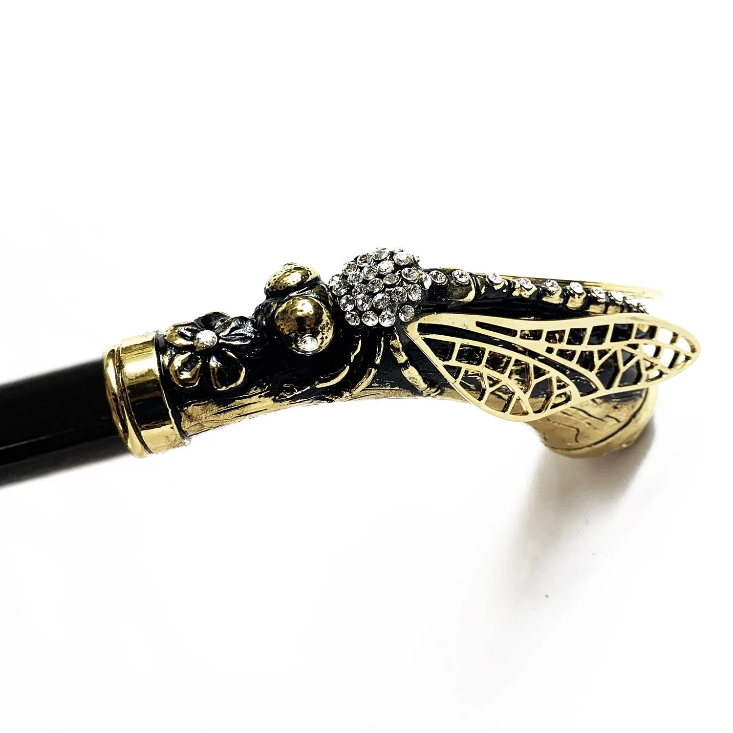 Luxury Dragonfly Goldplated with Crystals