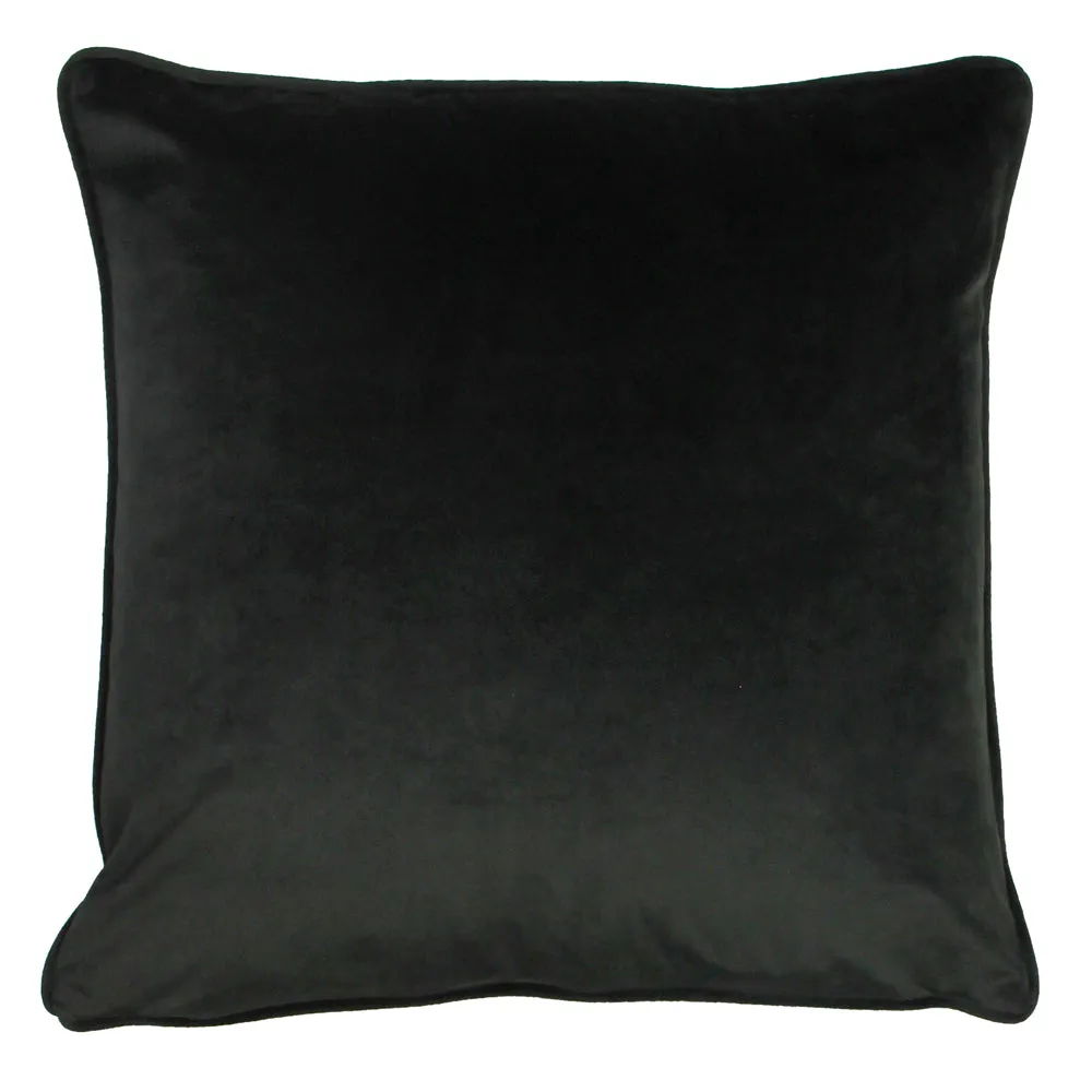 Midnight Garden Bird Cushion Green