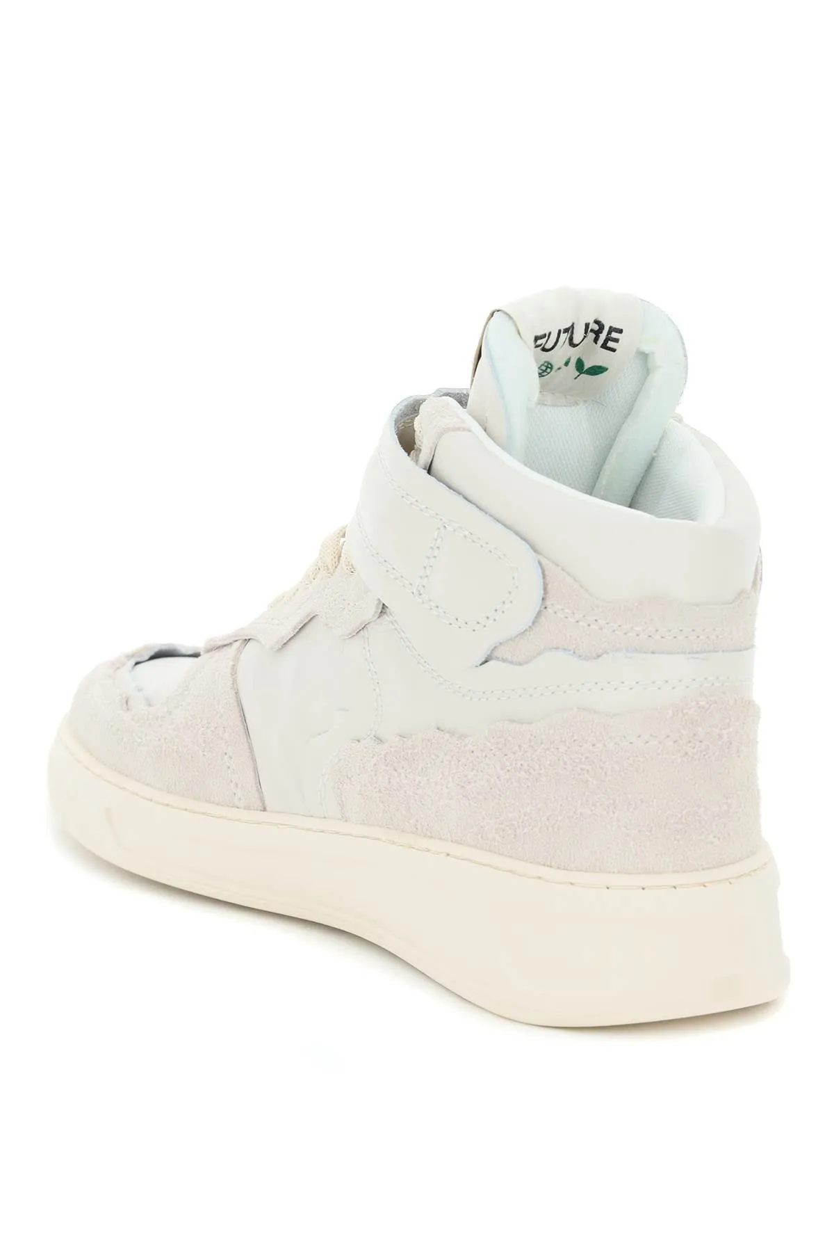 Msgm fantastic green high-top sneakers