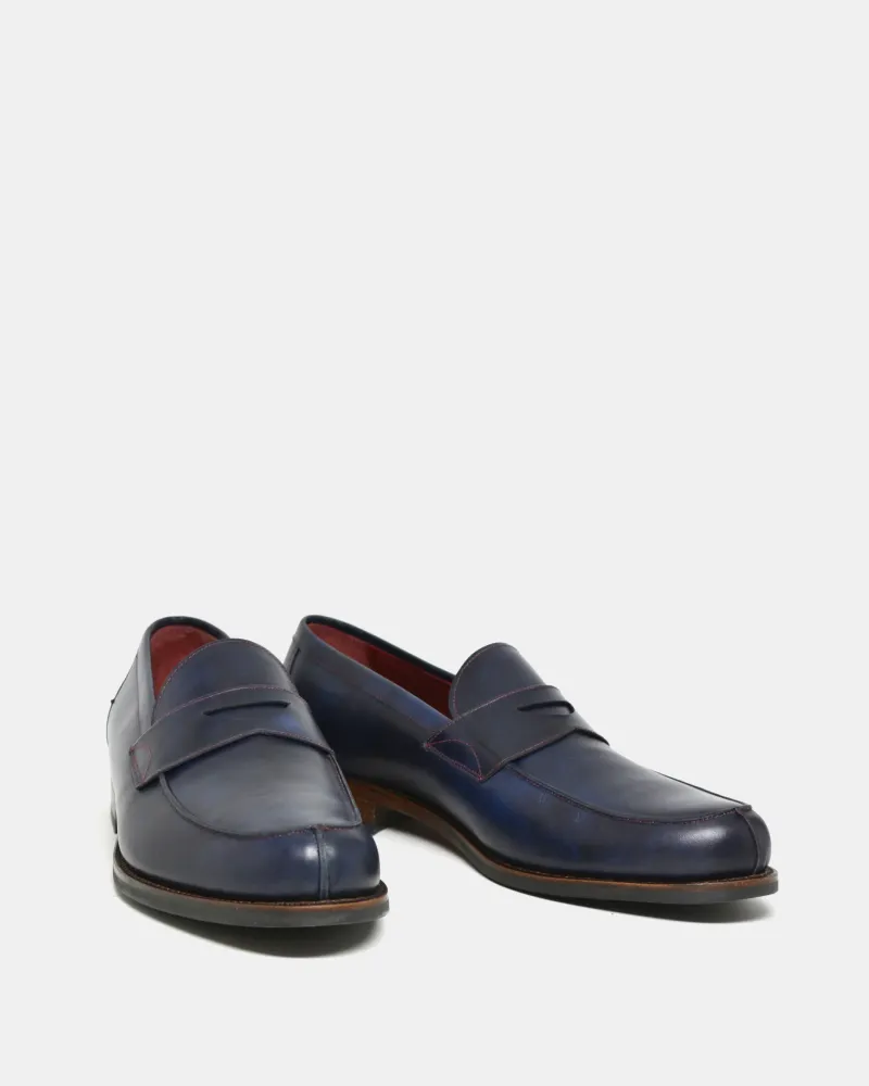 Museum Blue Penny Loafer