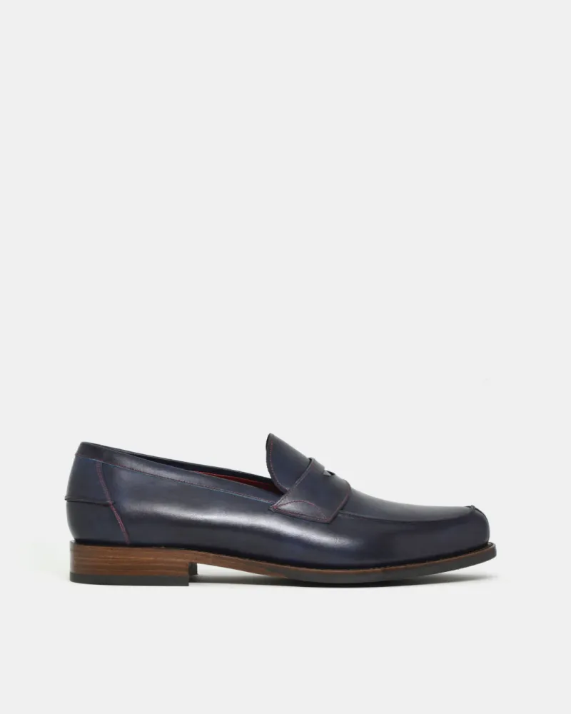 Museum Blue Penny Loafer