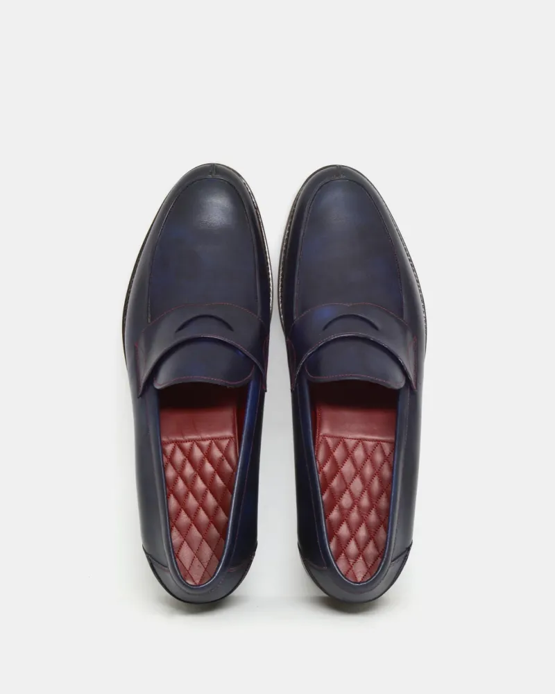 Museum Blue Penny Loafer