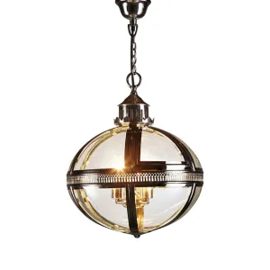 Oxford Hanging Lamp in Shiny Nickel