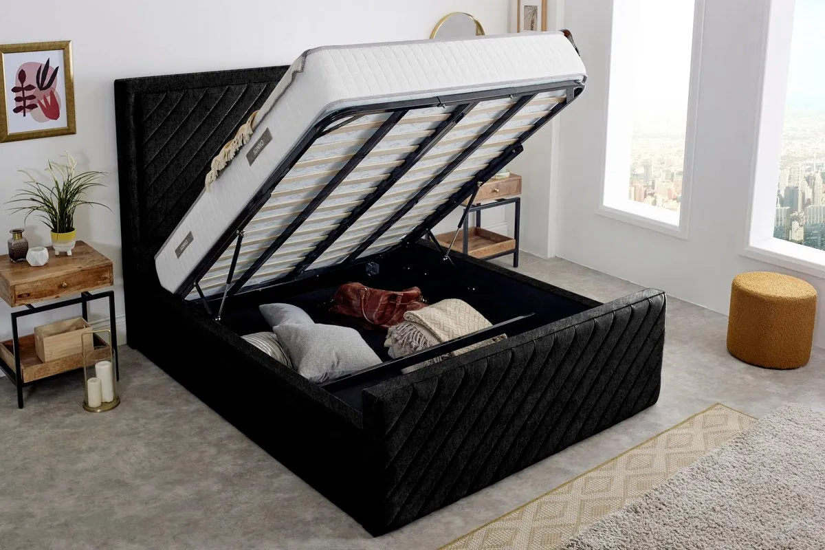 Oxford Upholstered Ottoman Bed