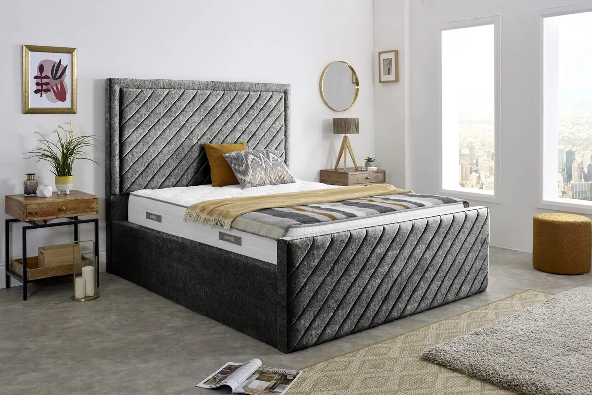 Oxford Upholstered Ottoman Bed