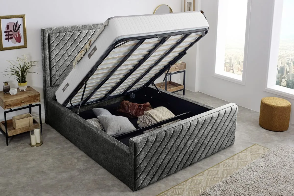 Oxford Upholstered Ottoman Bed