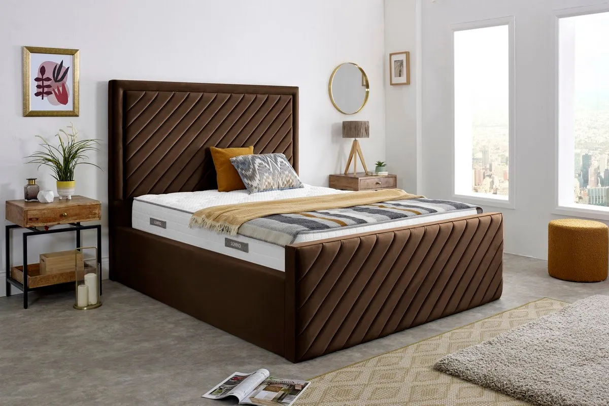 Oxford Upholstered Ottoman Bed