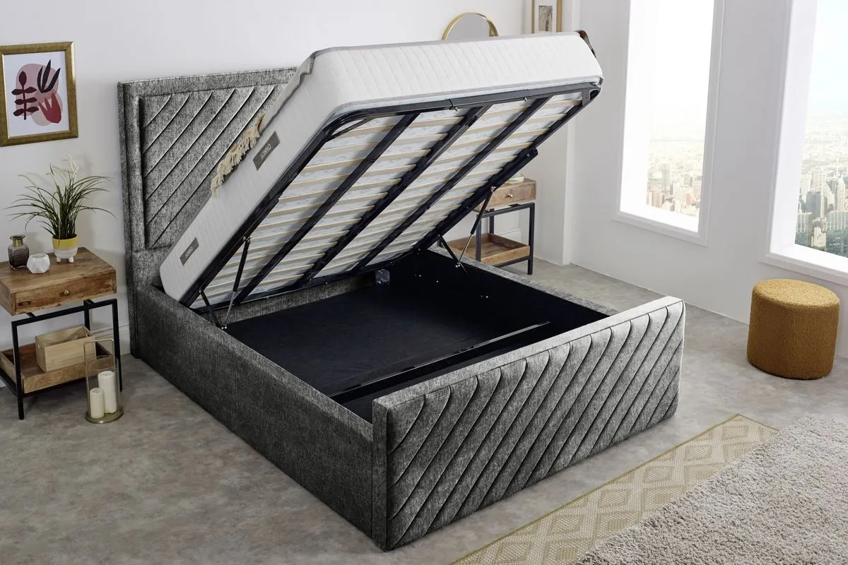 Oxford Upholstered Ottoman Bed